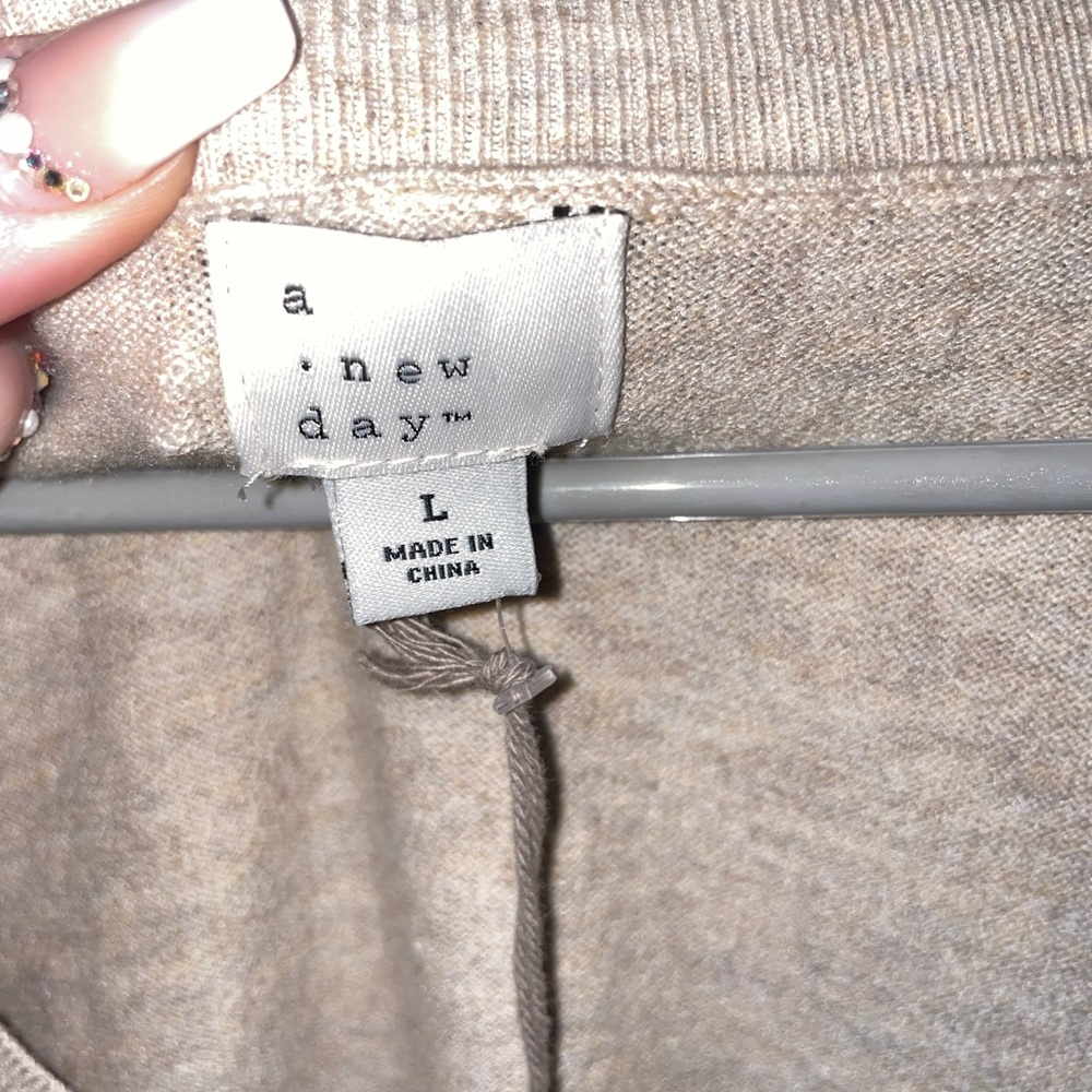 a new day Light Tan Sweater - Picture 4 of 4
